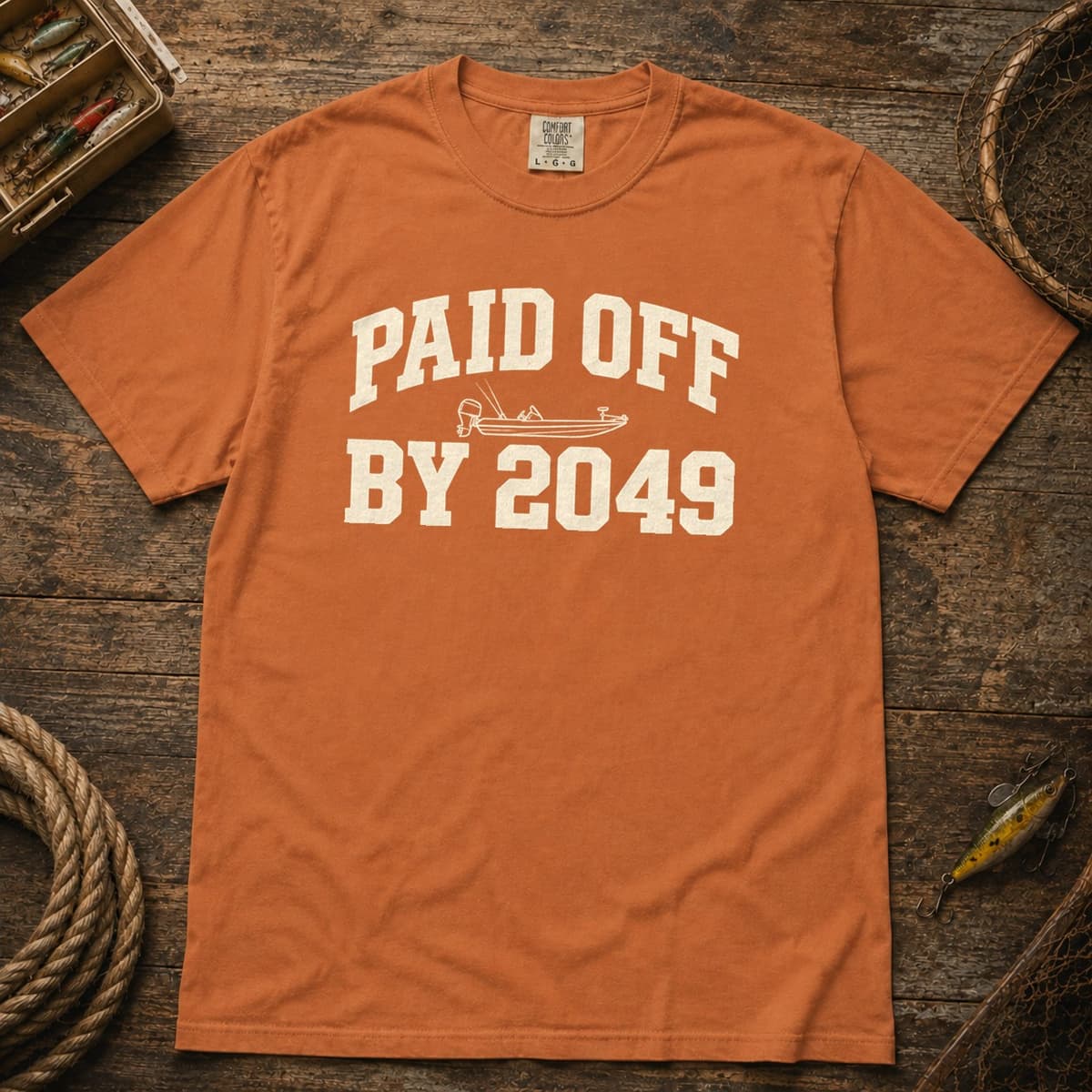 Paid Off by 2049 t-shirt in Espresso, photo 5