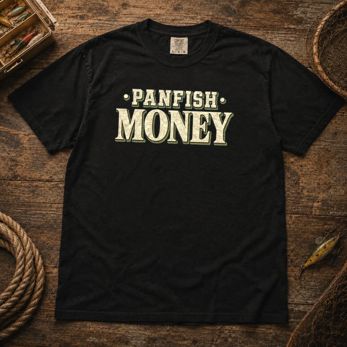 Panfish Money t-shirt in Black, photo 1