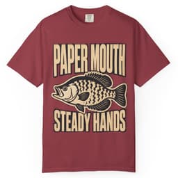 Paper Mouth Steady Hands Shirt t-shirt in Pepper, thumbnail 6