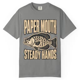 Paper Mouth Steady Hands Shirt t-shirt in Pepper, thumbnail 8