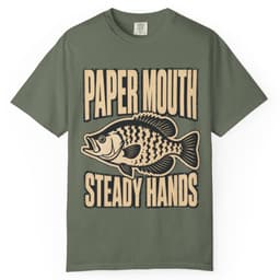 Paper Mouth Steady Hands Shirt t-shirt in Pepper, thumbnail 5