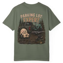 Parking Lot Expert t-shirt in Moss, thumbnail 1
