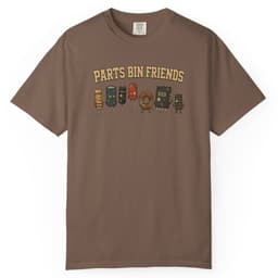 Parts Bin Friends t-shirt in Brick, thumbnail 4