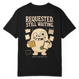 PBC Requested Still Waiting t-shirt in Granite, thumbnail 3