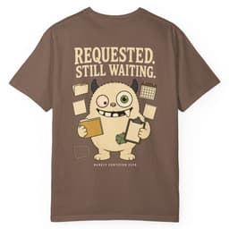 PBC Requested Still Waiting t-shirt in Granite, thumbnail 7