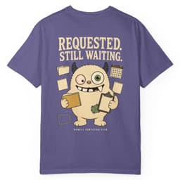 PBC Requested Still Waiting t-shirt in Granite, thumbnail 13