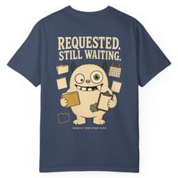 PBC Requested Still Waiting t-shirt in Granite, thumbnail 5