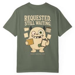 PBC Requested Still Waiting t-shirt in Granite, thumbnail 11