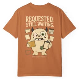 PBC Requested Still Waiting t-shirt in Granite, thumbnail 19