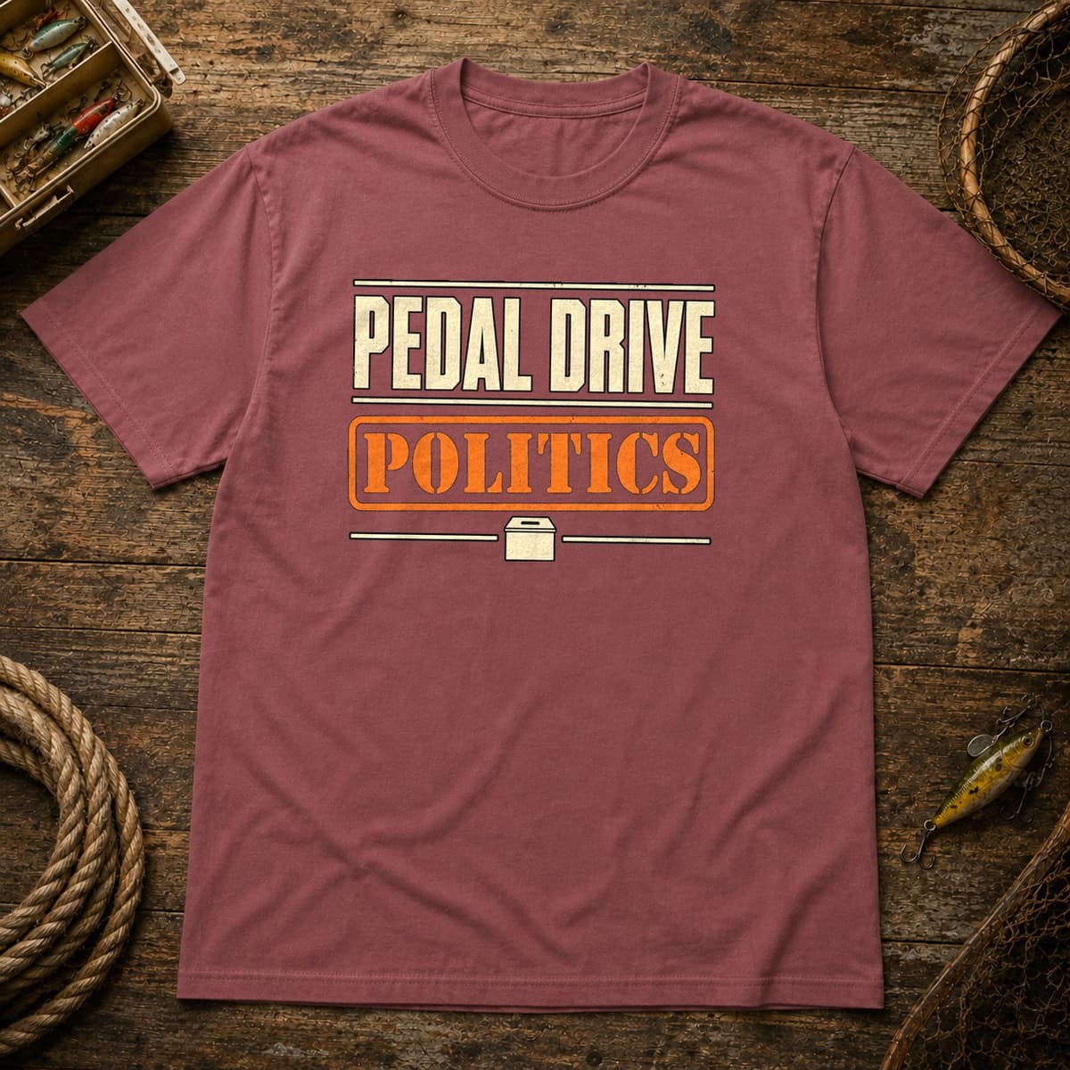 Pedal Drive Politics t-shirt in Midnight, photo 9