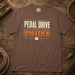 Pedal Drive Politics t-shirt in Midnight, thumbnail 3