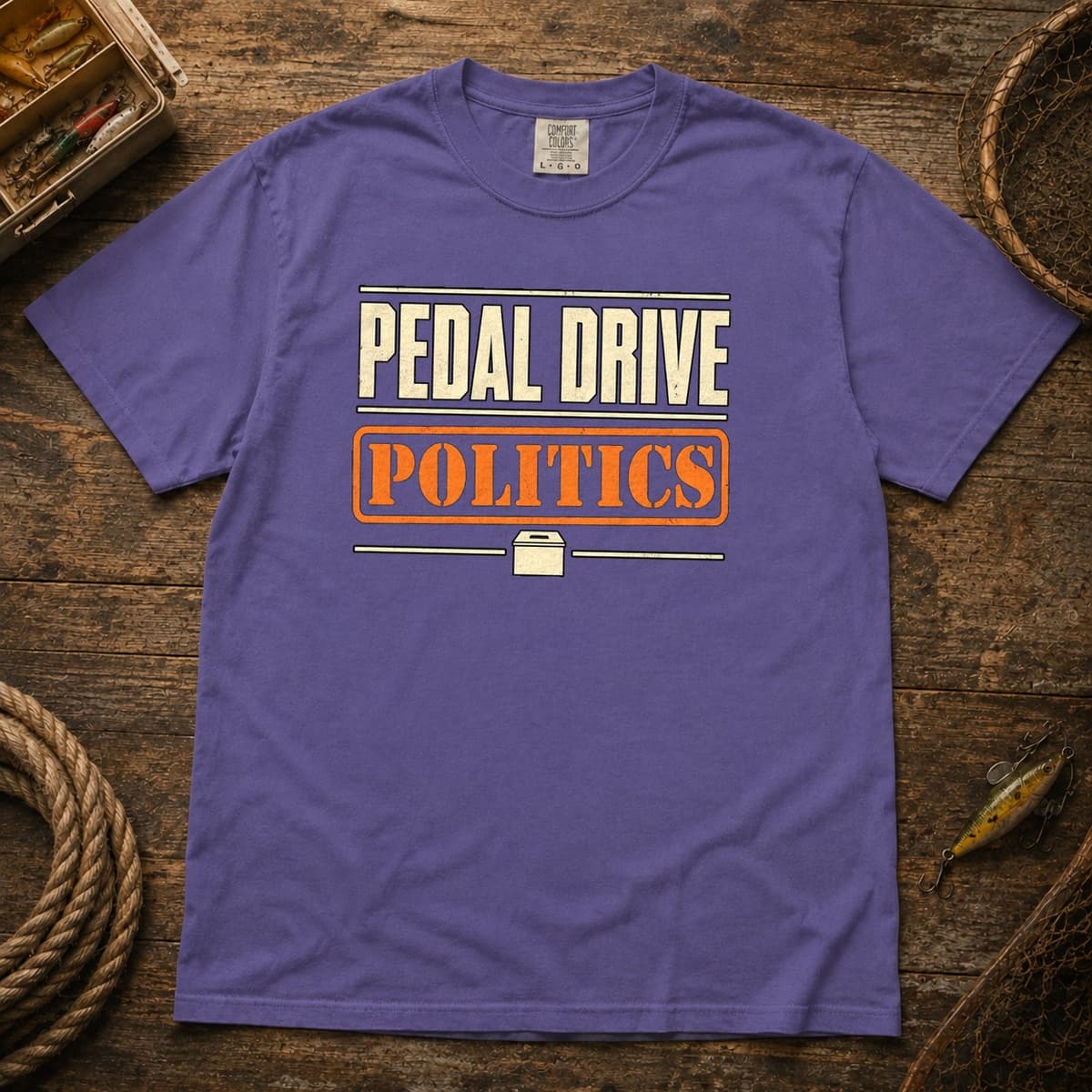 Pedal Drive Politics t-shirt in Midnight, photo 6