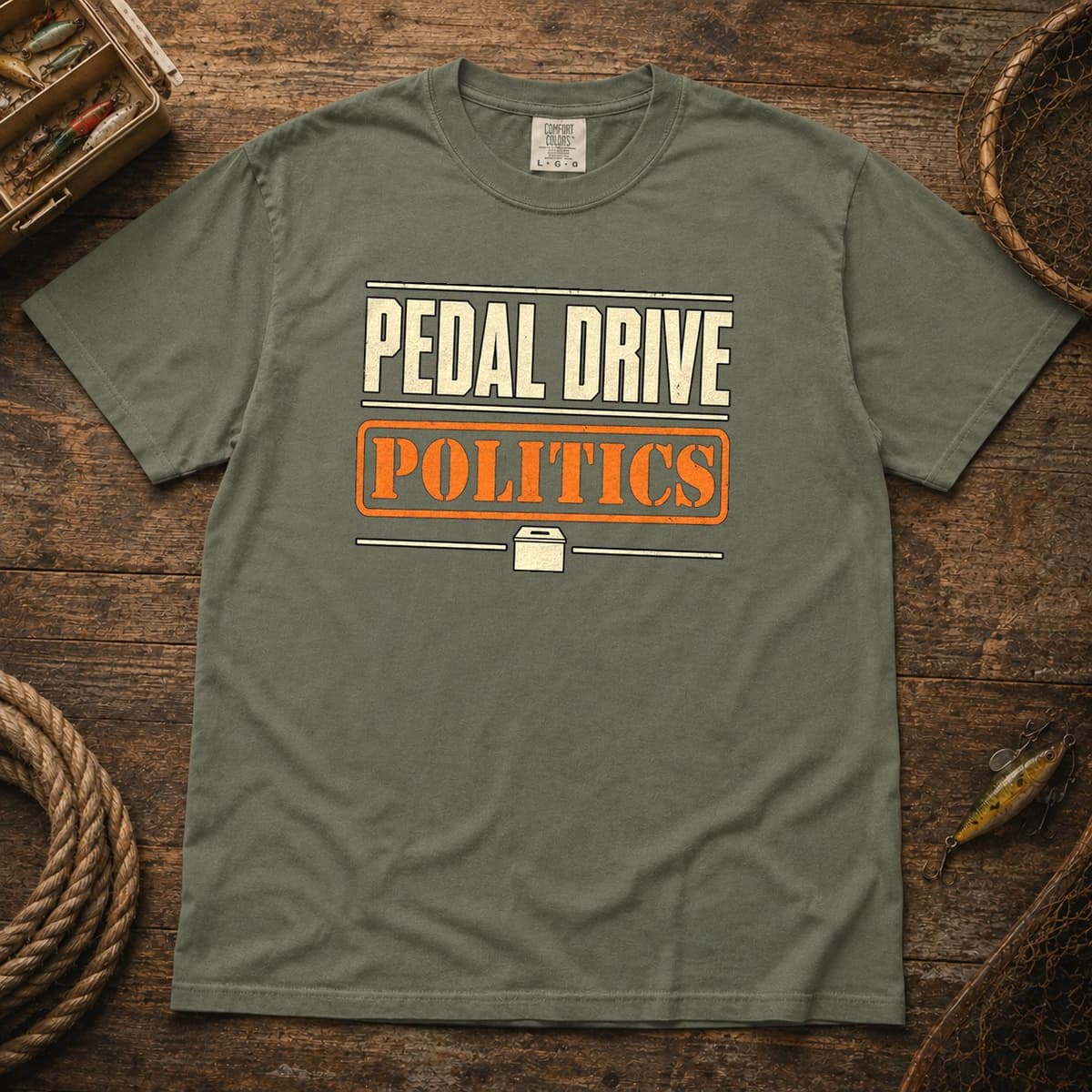 Pedal Drive Politics t-shirt in Midnight, photo 5