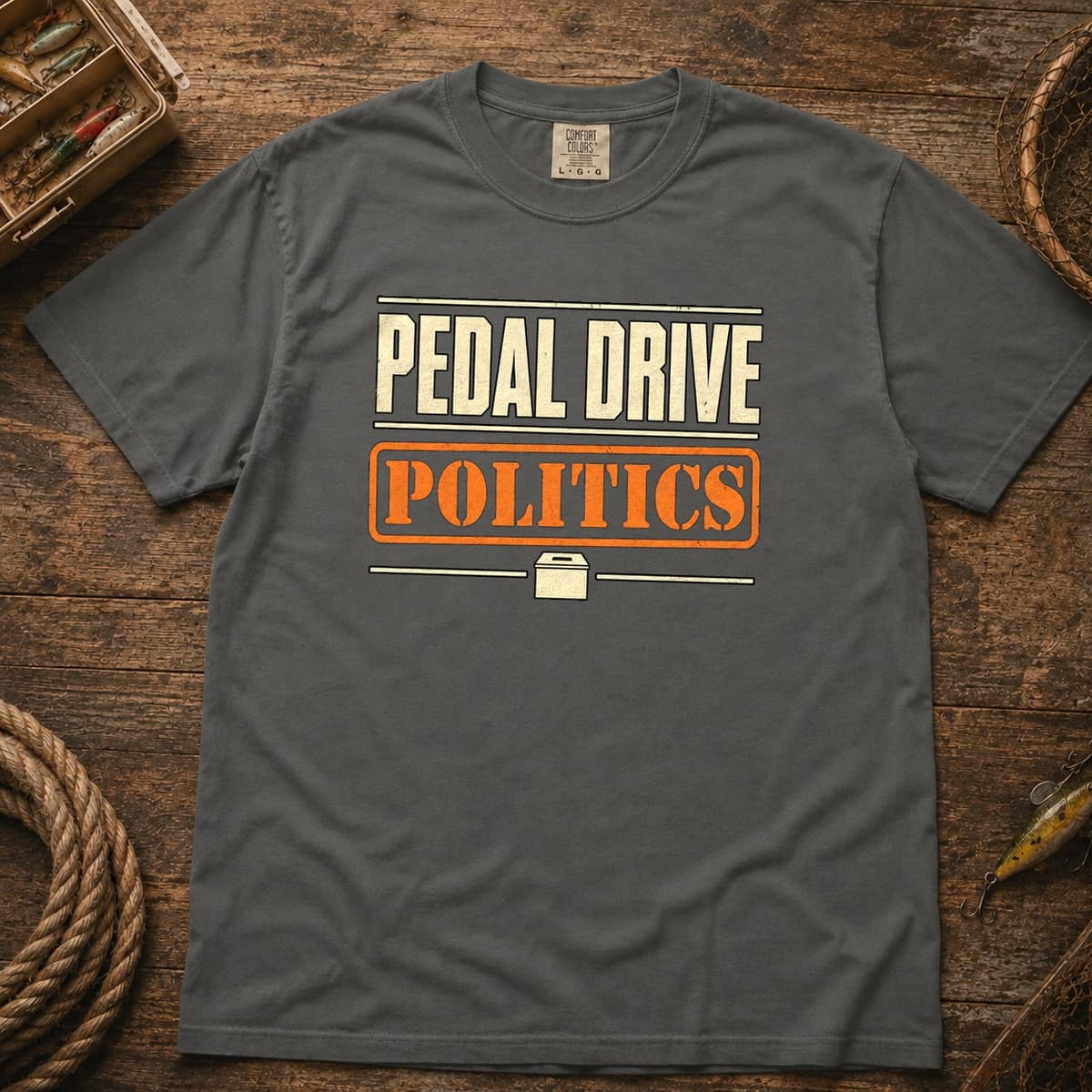 Pedal Drive Politics t-shirt in Midnight, photo 4