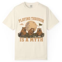 Playing Through Is A Myth t-shirt in Yam, thumbnail 10