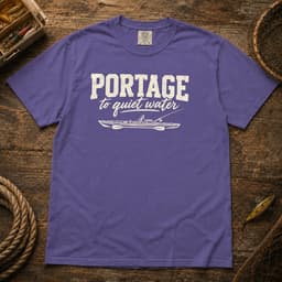 Portage to Quiet Water t-shirt in Espresso, thumbnail 4