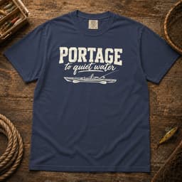 Portage to Quiet Water t-shirt in Espresso, thumbnail 10