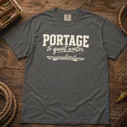Portage to Quiet Water t-shirt in Espresso, thumbnail 11
