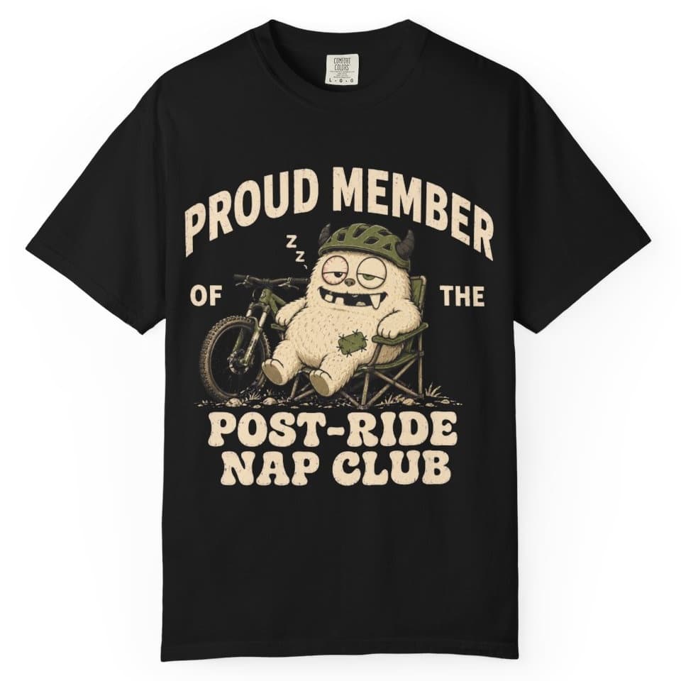 Post-Ride Nap Club t-shirt in Blue Jean, photo 2