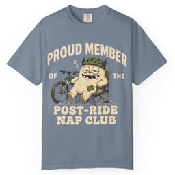 Post-Ride Nap Club t-shirt in Blue Jean, thumbnail 1