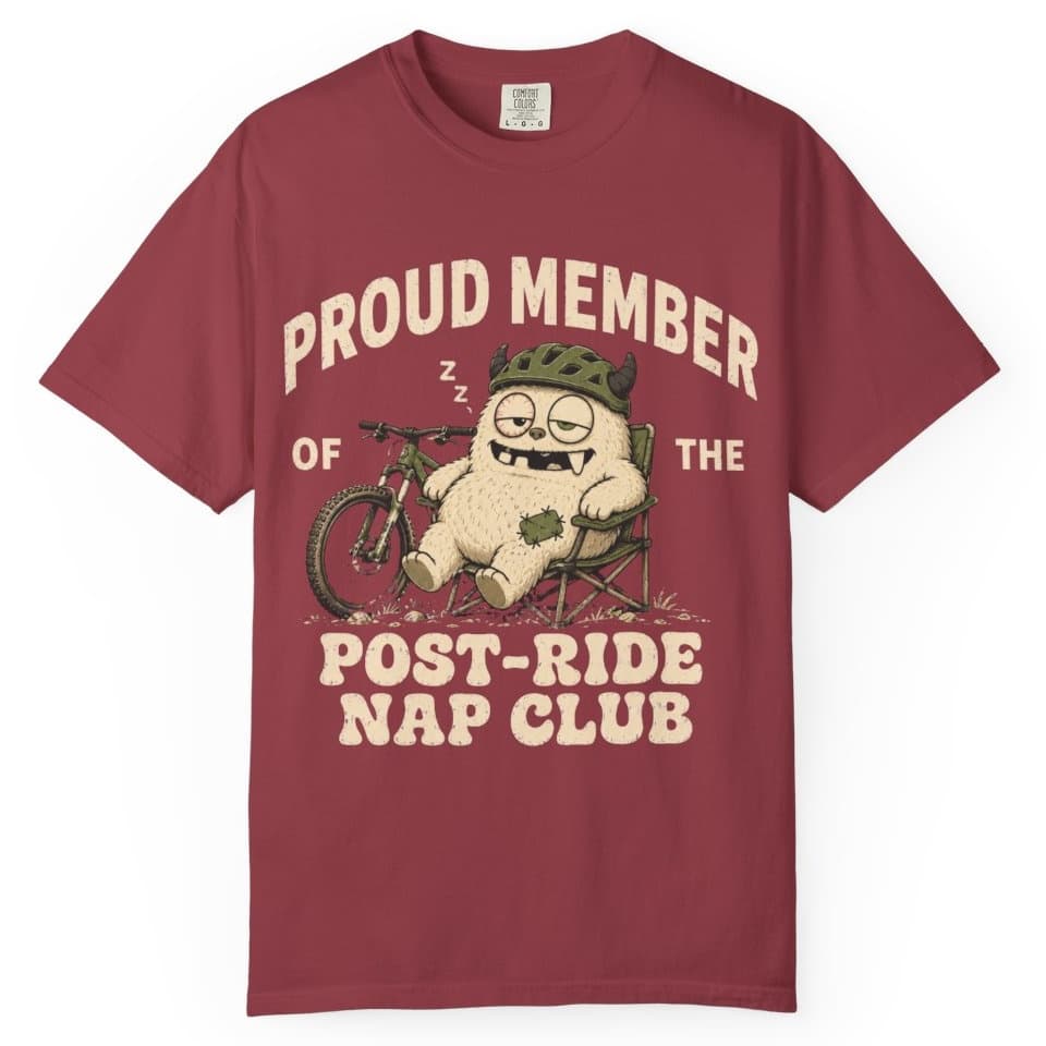 Post-Ride Nap Club t-shirt in Blue Jean, photo 7
