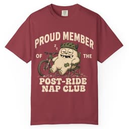 Post-Ride Nap Club t-shirt in Blue Jean, thumbnail 7