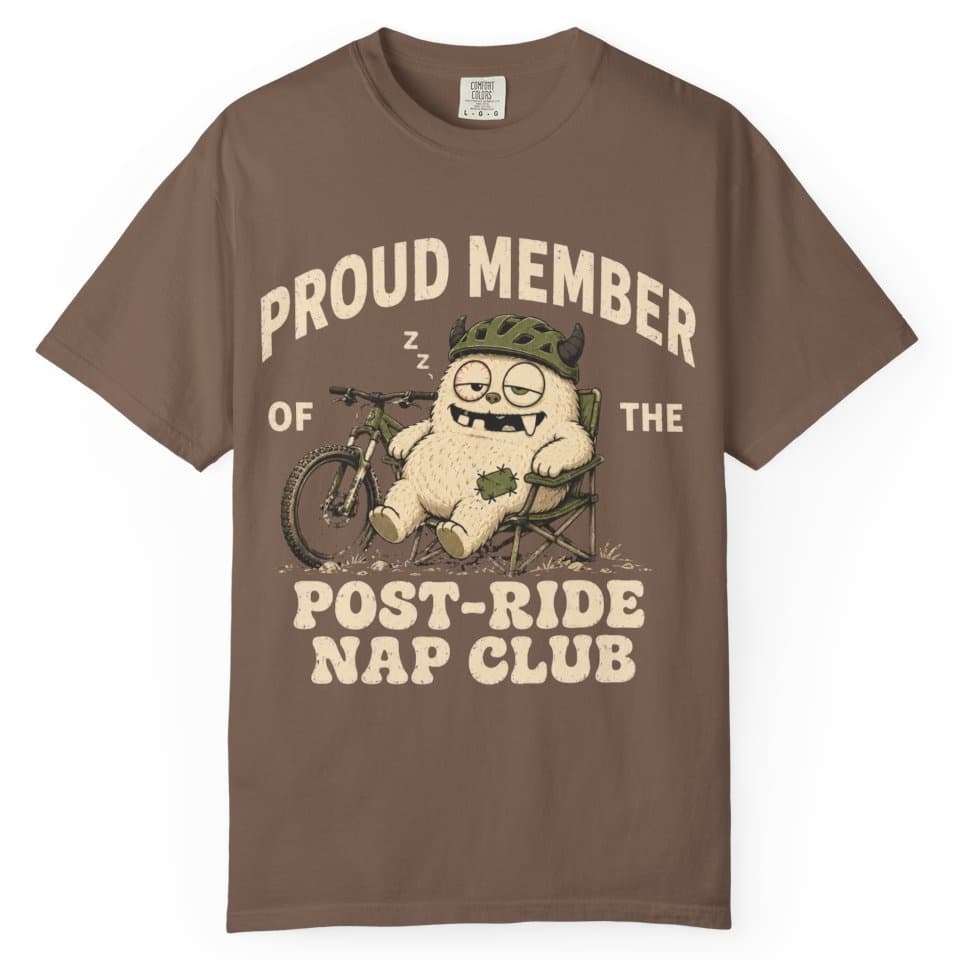 Post-Ride Nap Club t-shirt in Blue Jean, photo 4