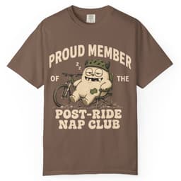 Post-Ride Nap Club t-shirt in Blue Jean, thumbnail 4
