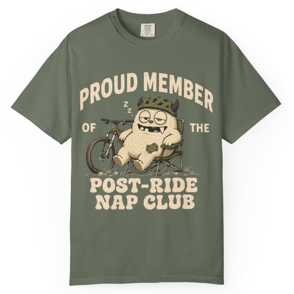 Post-Ride Nap Club t-shirt in Blue Jean, photo 6