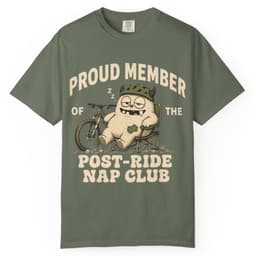 Post-Ride Nap Club t-shirt in Blue Jean, thumbnail 6