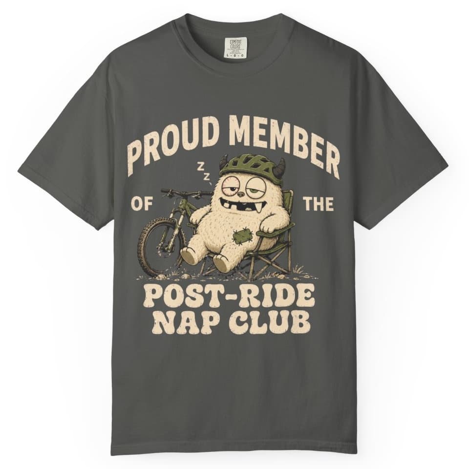 Post-Ride Nap Club t-shirt in Blue Jean, photo 5