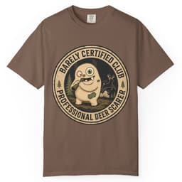 Professional Deer Scarer t-shirt in Brick, thumbnail 4