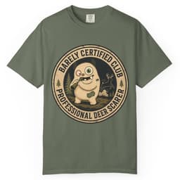 Professional Deer Scarer t-shirt in Brick, thumbnail 6