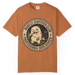 Professional Deer Scarer t-shirt in Brick, thumbnail 11