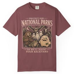 Haunted National Parks t-shirt in Moss, thumbnail 9