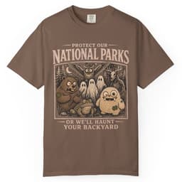 Haunted National Parks t-shirt in Moss, thumbnail 4