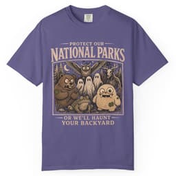 Haunted National Parks t-shirt in Moss, thumbnail 6