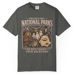 Haunted National Parks t-shirt in Moss, thumbnail 5