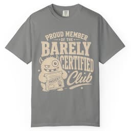 Proud Member Certificate t-shirt in Black, thumbnail 8