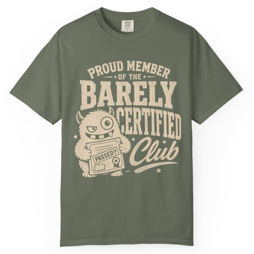 Proud Member Certificate t-shirt in Black, photo 5
