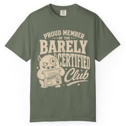 Proud Member Certificate t-shirt in Black, thumbnail 5