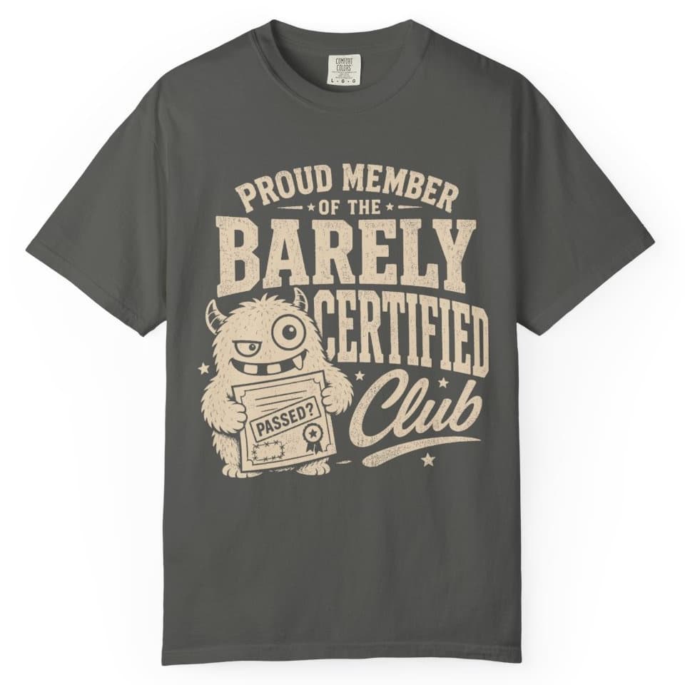Proud Member Certificate t-shirt in Black, photo 4
