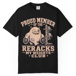 Rerack My Weights t-shirt in Black, thumbnail 1