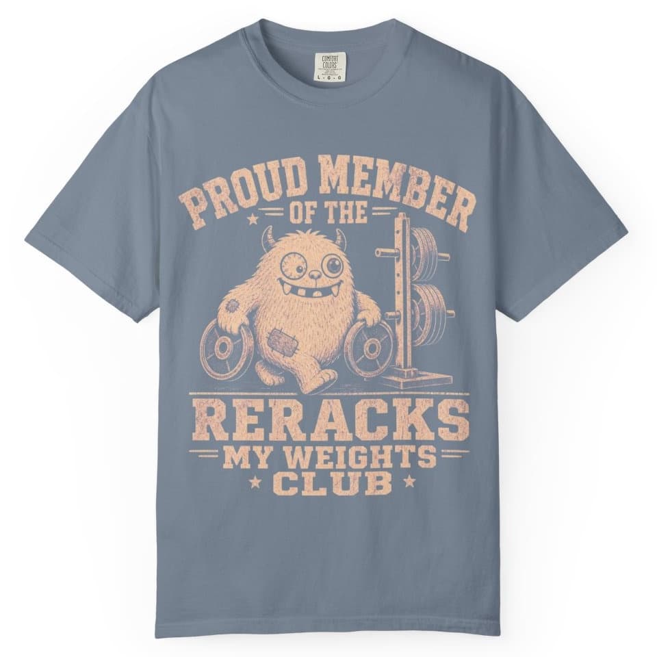 Rerack My Weights t-shirt in Black, photo 8