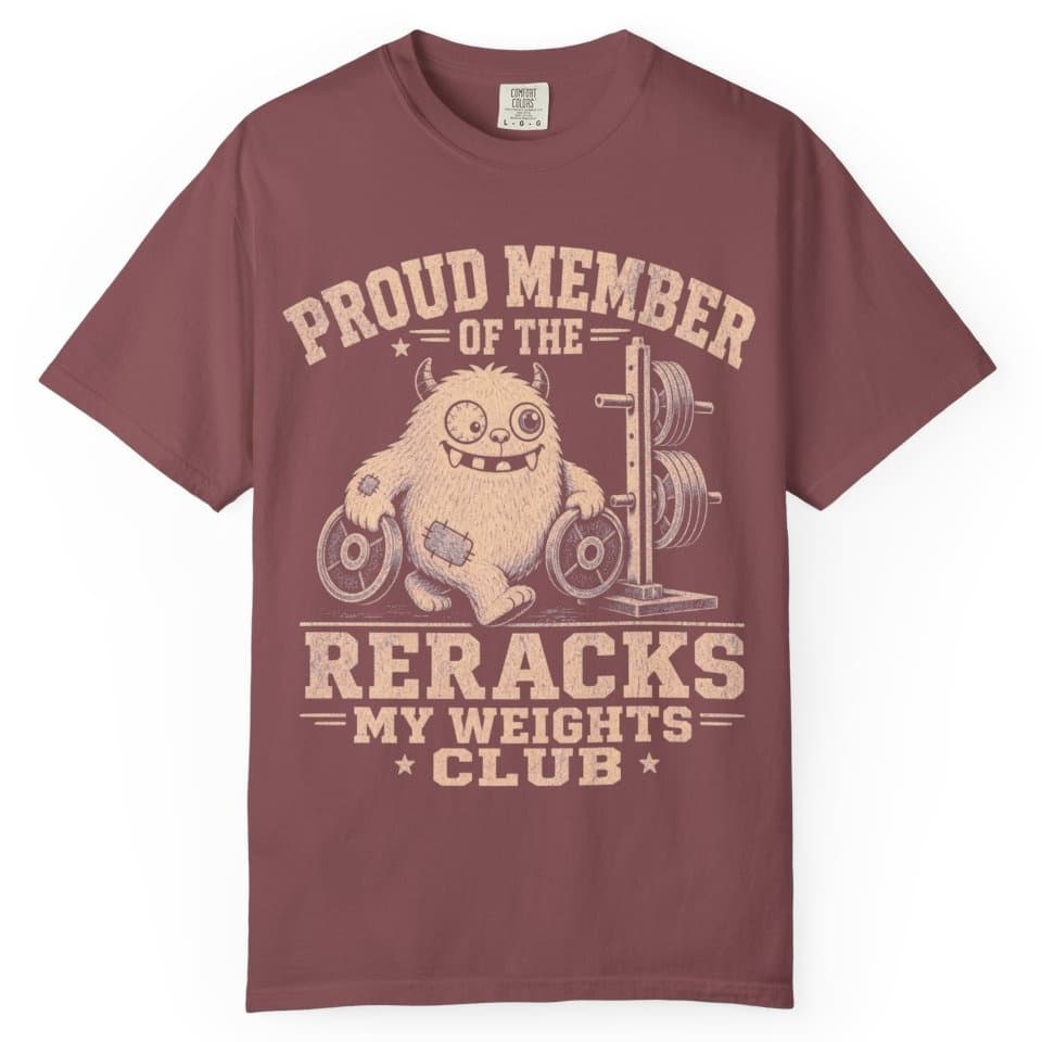 Rerack My Weights t-shirt in Black, photo 9