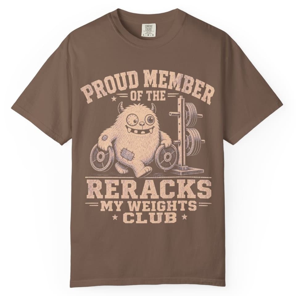 Rerack My Weights t-shirt in Black, photo 3