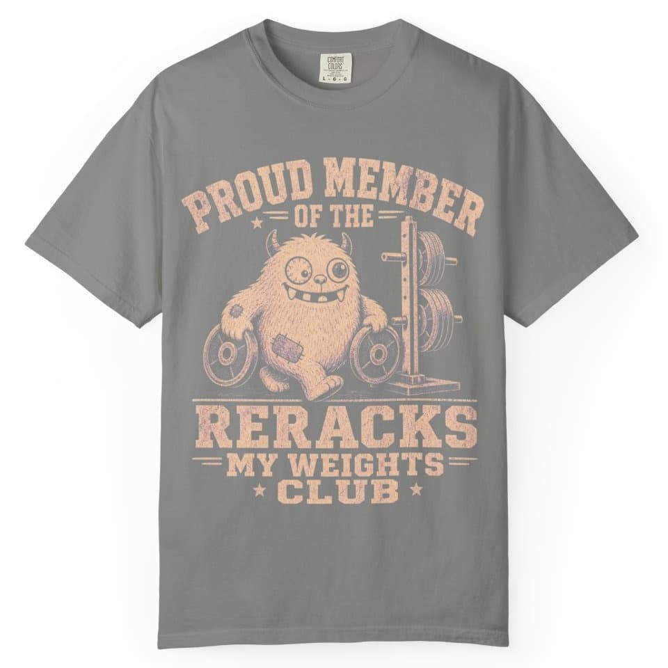 Rerack My Weights t-shirt in Black, photo 7