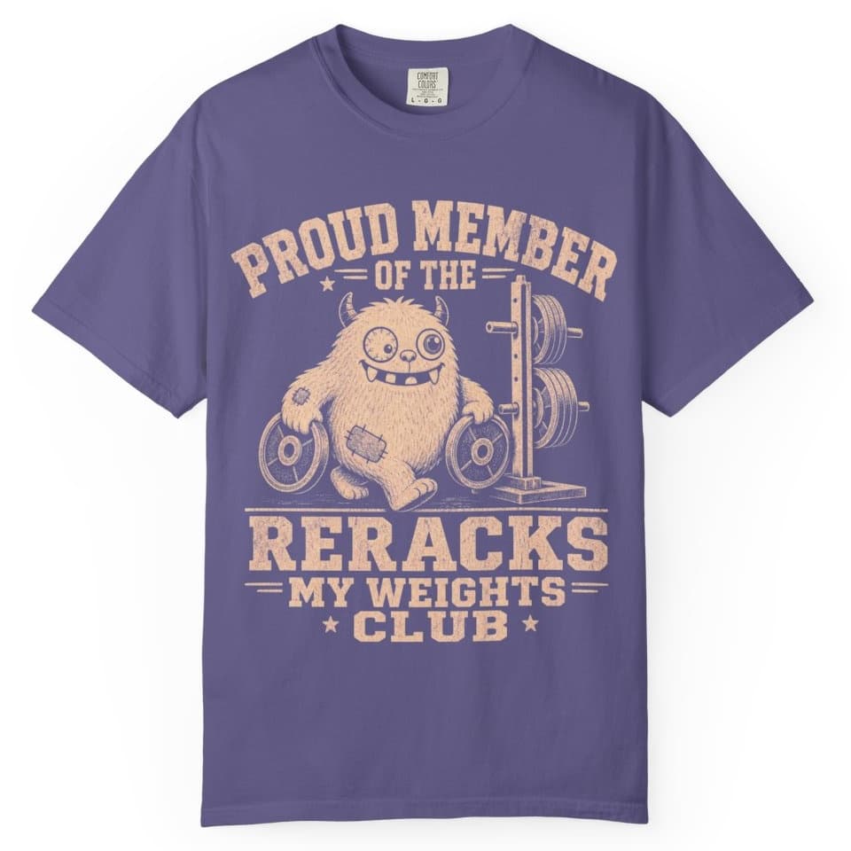 Rerack My Weights t-shirt in Black, photo 6