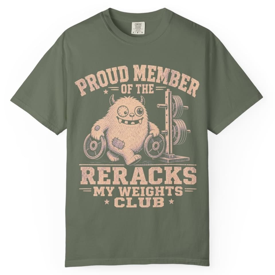Rerack My Weights t-shirt in Black, photo 5
