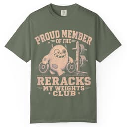 Rerack My Weights t-shirt in Black, thumbnail 5